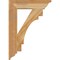 Ekena Millwork Merced Traditional Rough Sawn Bracket, Western Red Cedar, 4"W x 20"D x 28"H BKT04X20X28MRC01RWR - alternate 4